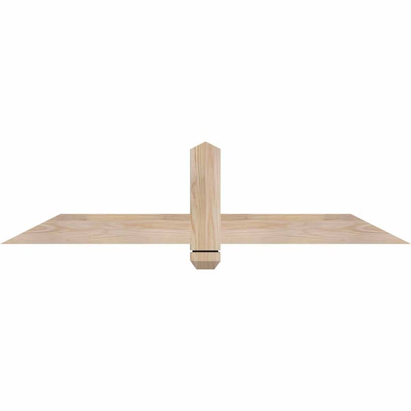 Ekena Millwork Eugene Smooth Timber Gable Bracket, Douglas Fir, 48"W x 12"H x 1 1/2"D x 3 1/2"F, 6/12 Pitch GBW048X12X0204EUG00SDF - main